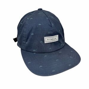 Vissla Hat Cap Strap Back Men One Size Blue 5 Panel Patch Surf Outdoor-Soft Bill